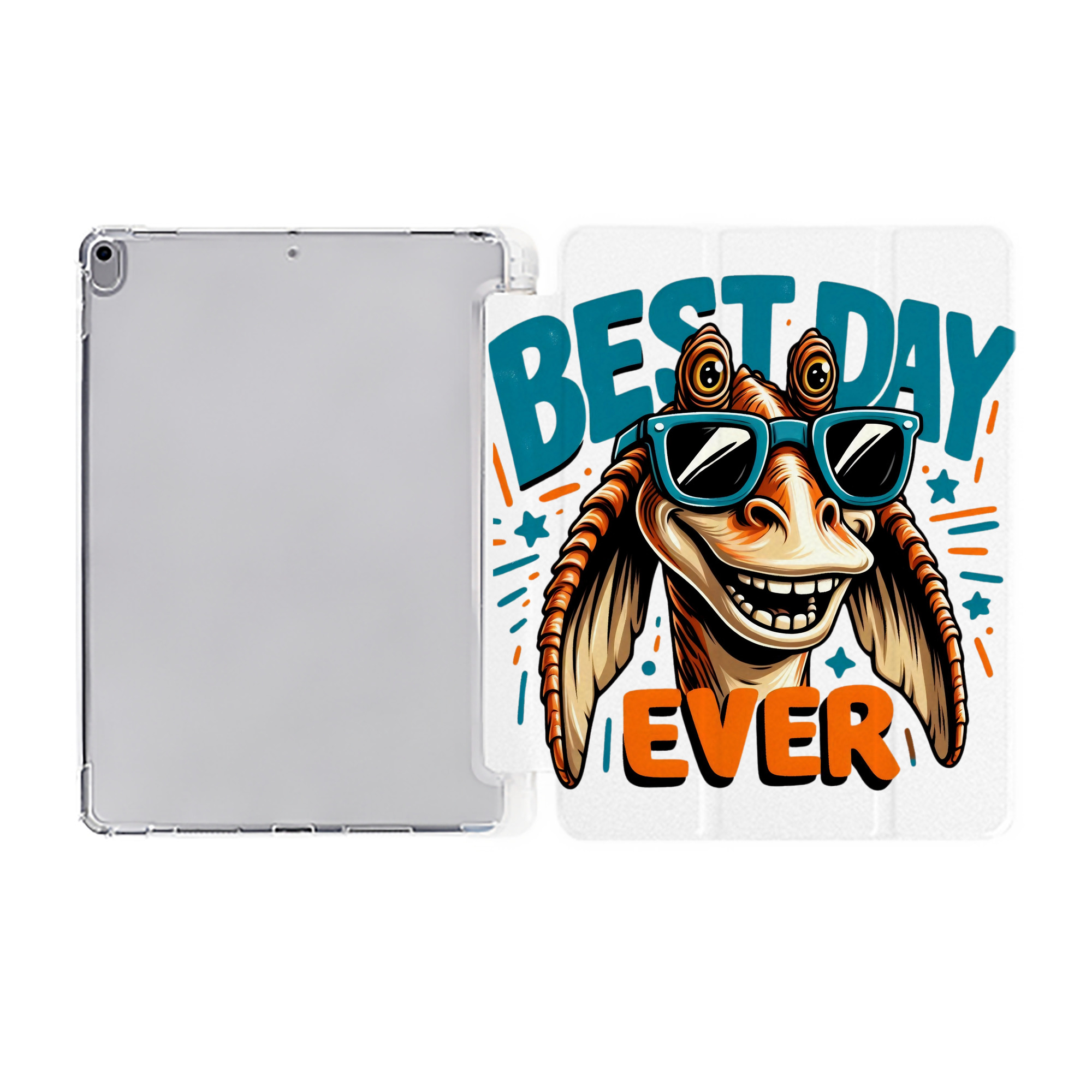 （画像用） スター・ウォーズ Star Wars IPad ケース ペン収納付き 三つ折りスタンド PUレザー×シリコン 対応機種9.5/10.5/10.9インチ